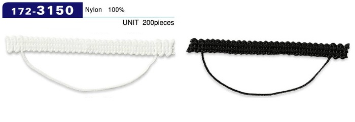 172-3150 ルーパー 組み紐タイプ 横長 70mm (入り数 200)[ルーパー・セッパ] DARIN(ダリン)