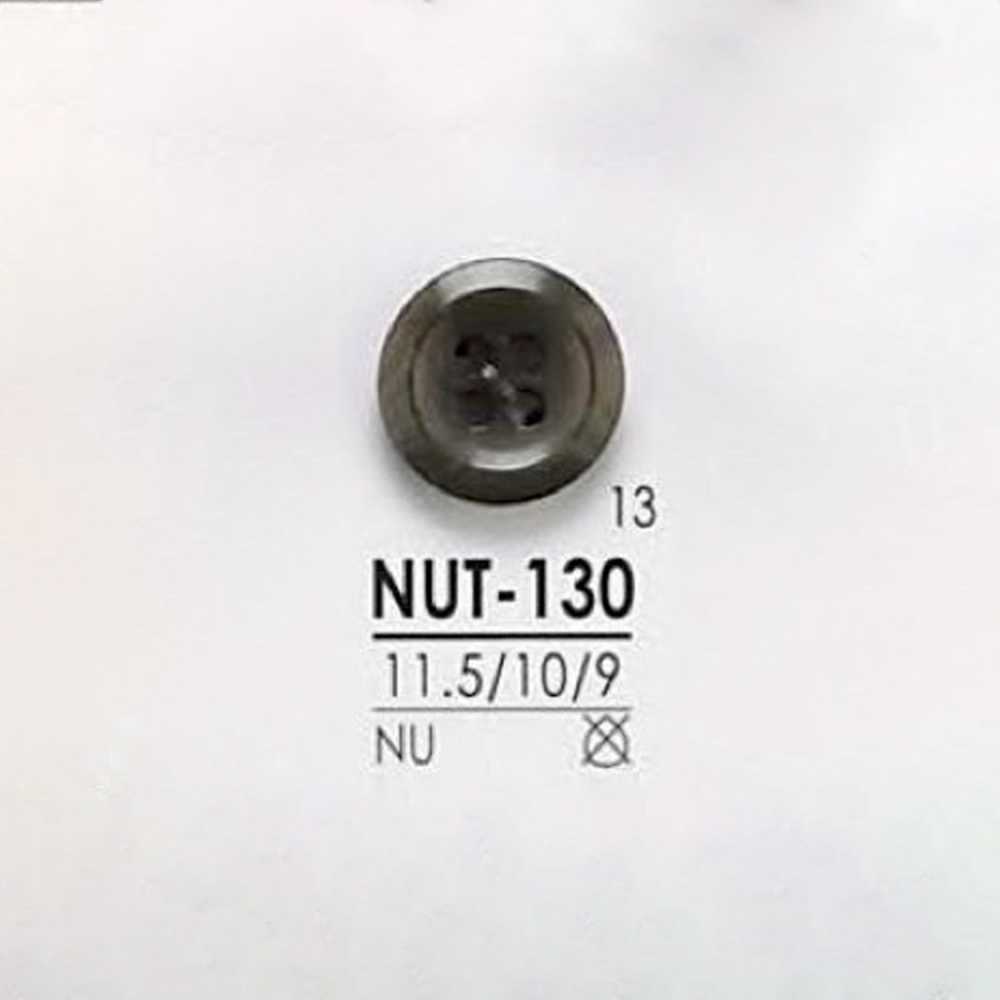 NUT130 天然素材 ナット 4つ穴 ボタン アイリス