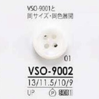 VSO9002 ポリエステル樹脂製 表穴4つ穴ボタン アイリス