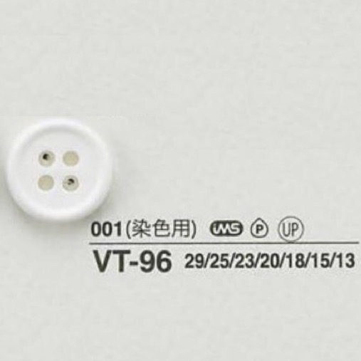 VT96 ポリエステル樹脂製 表穴4つ穴ボタン アイリス