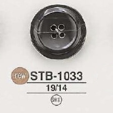 STB1033 高瀬貝製 表穴4つ穴ボタン アイリス