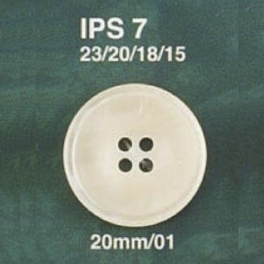 IPS7 ポリエステル樹脂製 表穴4つ穴ボタン アイリス