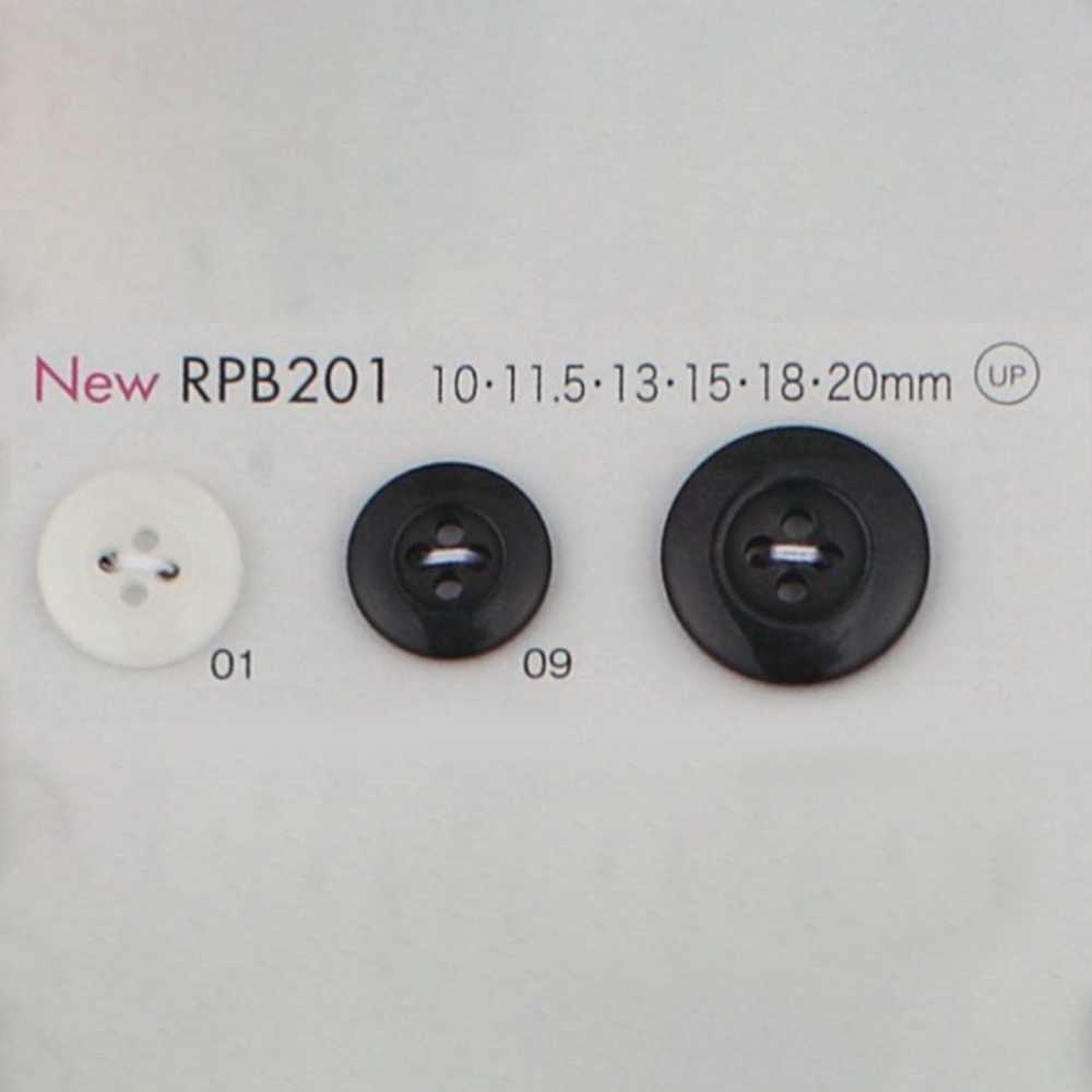 RPB201 日本製 再生PET樹脂ボタン 4つ穴 大阪プラスチック工業(DAIYA BUTTON)