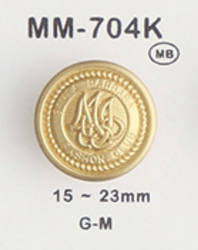 MM704K メタルボタン 大阪プラスチック工業(DAIYA BUTTON)