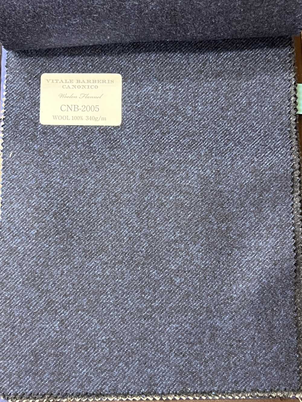 CNB2005 CANONICO 定番 WOOLEN FLANNEL"" 青 無地""[生地] CANONICO