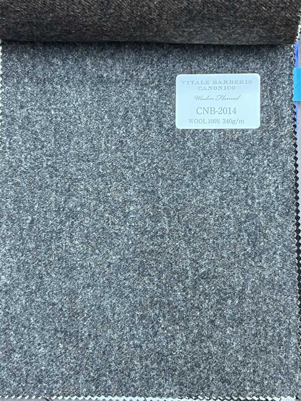 CNB2014 CANONICO 定番 WOOLEN FLANNEL 茶 無地[生地] CANONICO