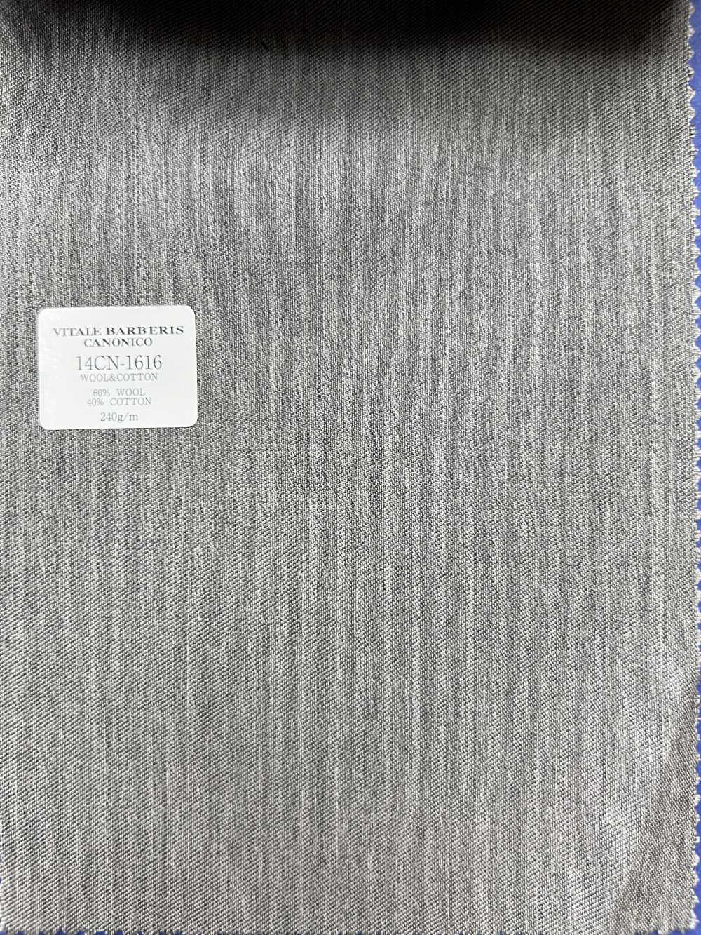 14CN1616 CANONICO WOOL&COTTON PRUNNELL グレー 無地[生地] CANONICO