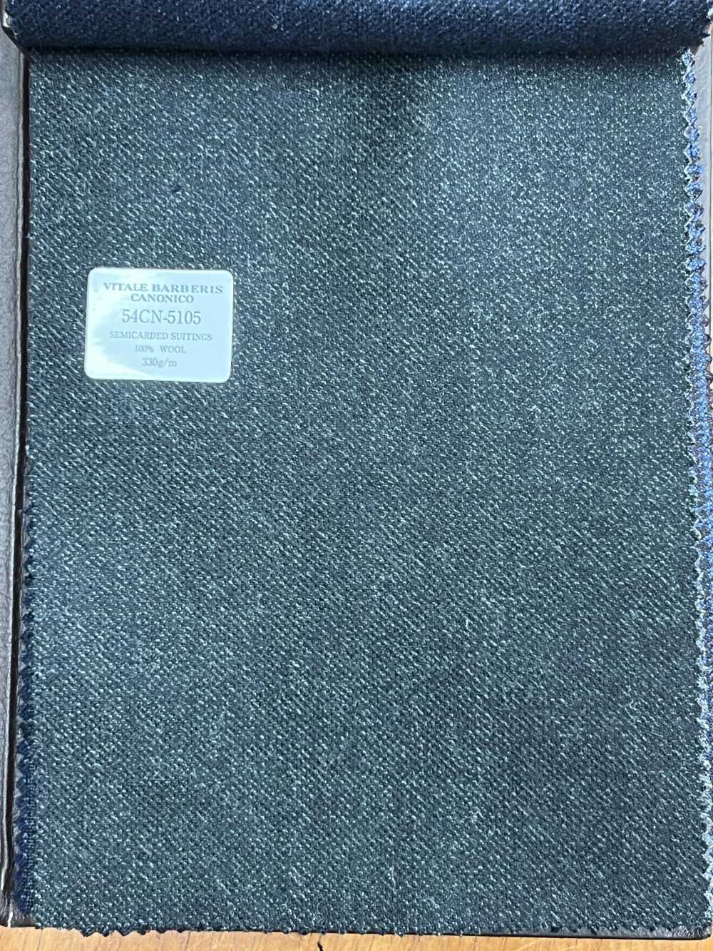 54CN5105 CANONICO SEMICARDED SUITINGS 濃緑 無地[生地] CANONICO