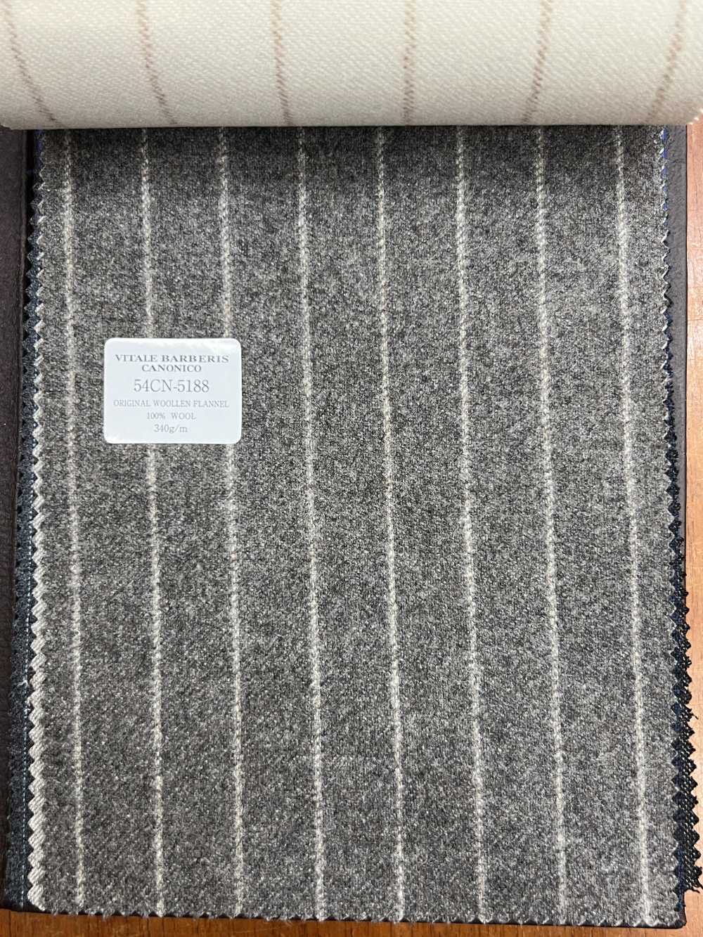 54CN5188 CANONICO ORIGINAL WOOLEN FLANNEL グレー[生地] CANONICO