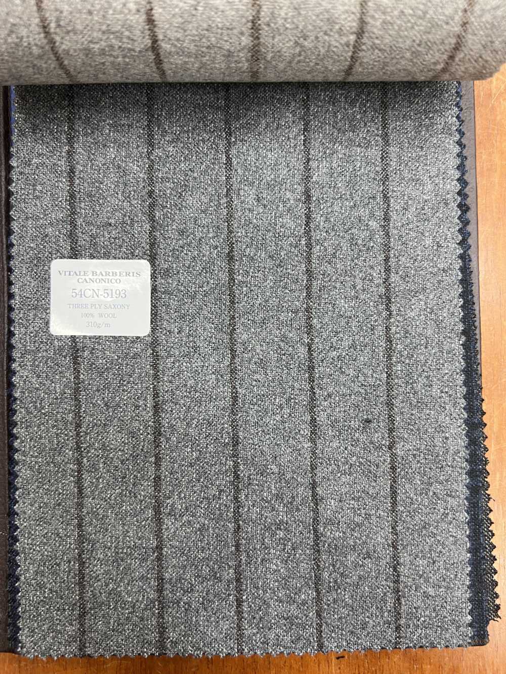 54CN5193 CANONICO 3 PLY SAXONYグレー[生地] CANONICO