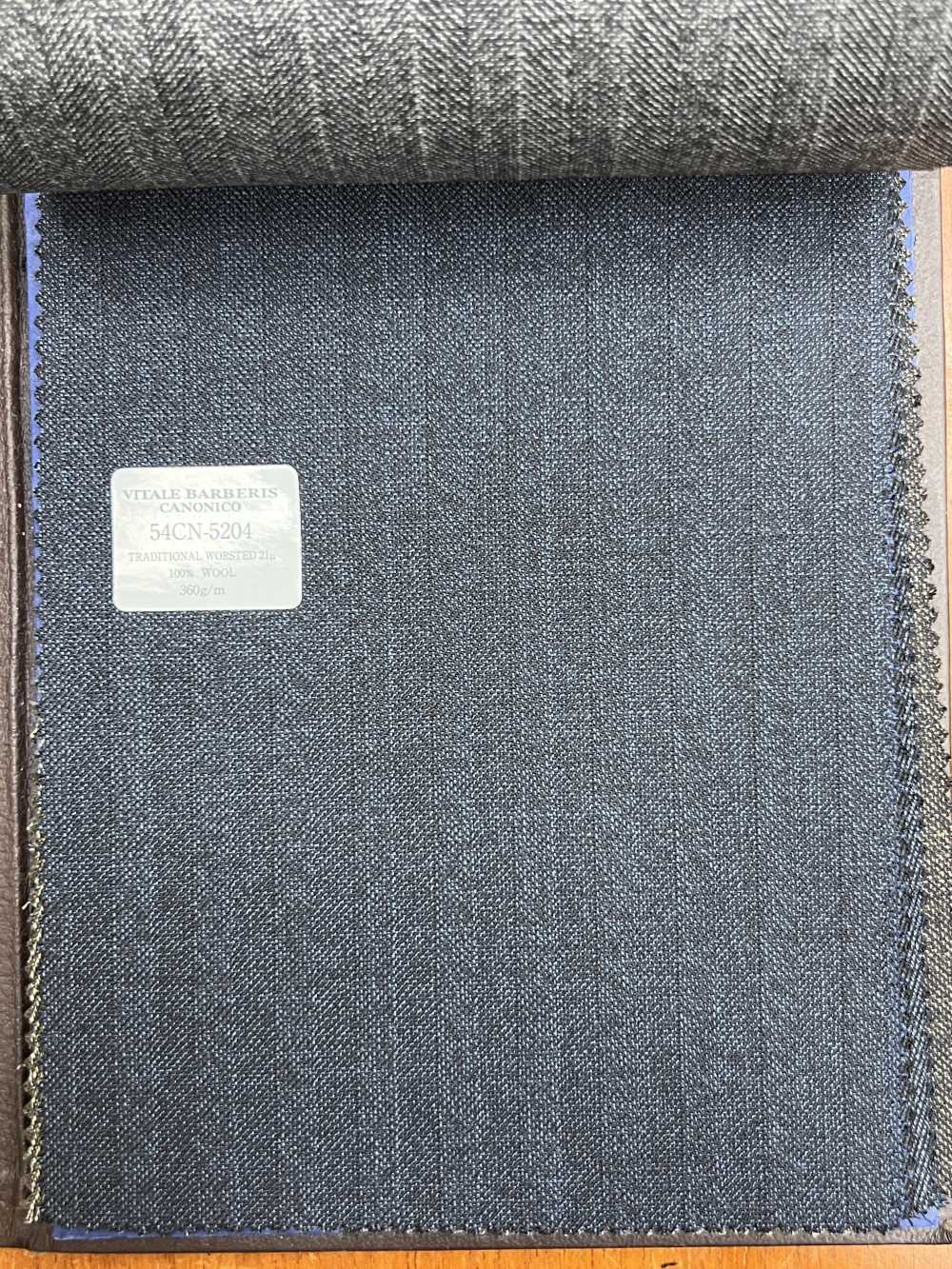 54CN5204 CANONICO TRADITIONAL WORSTED 21μ ブルー[生地] CANONICO