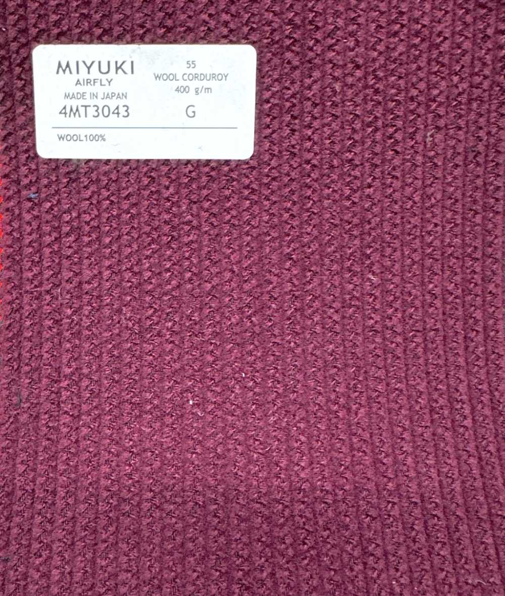 4MT3043 VARAIETES WOOL CORDUROY 他[生地] 御幸毛織(ミユキ)