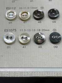 ES107G DAIYA BUTTONS 飾り2ツ穴 貝調ポリエステルボタン 大阪プラスチック工業(DAIYA BUTTON) サブ画像