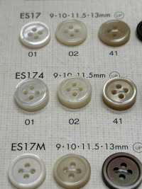 ES174 DAIYA BUTTONS 貝調ポリエステルボタン 大阪プラスチック工業(DAIYA BUTTON) サブ画像