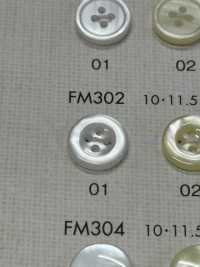 FM302 DAIYA BUTTONS 貝調ポリエステルボタン 大阪プラスチック工業(DAIYA BUTTON) サブ画像