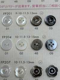 FP204 DAIYA BUTTONS 貝調ポリエステルボタン 大阪プラスチック工業(DAIYA BUTTON) サブ画像