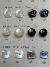 FP210 DAIYA BUTTONS 貝調ポリエステルボタン(半球) 大阪プラスチック工業(DAIYA BUTTON) サブ画像