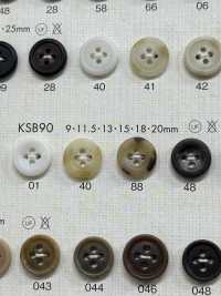 KSB90 上品 4つ穴 ポリエステルボタン 大阪プラスチック工業(DAIYA BUTTON) サブ画像