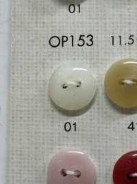 OP153 ポリエステル樹脂製 2つ穴ボタン 大阪プラスチック工業(DAIYA BUTTON) サブ画像