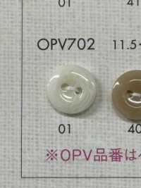 OPV702 シンプル 上品 シャツ・ブラウス用 2つ穴 ポリエステルボタン 大阪プラスチック工業(DAIYA BUTTON) サブ画像