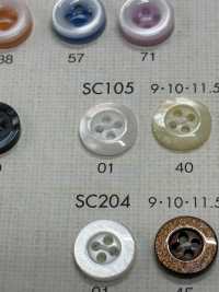 SC105 DAIYA BUTTONS 耐衝撃HYPER DURABLE""シリーズ 貝調ポリエステルボタン"" 大阪プラスチック工業(DAIYA BUTTON) サブ画像