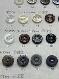 SC205 DAIYA BUTTONS 耐衝撃HYPER DURABLE""シリーズ 貝調ポリエステルボタン"" 大阪プラスチック工業(DAIYA BUTTON) サブ画像