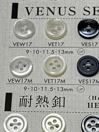 VEW17M DAIYA BUTTONS 貝調ポリエステルボタン 大阪プラスチック工業(DAIYA BUTTON) サブ画像