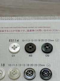 ES114 DAIYA BUTTONS 貝調ポリエステルボタン 大阪プラスチック工業(DAIYA BUTTON) サブ画像