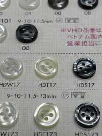 HDT17 DAIYA BUTTONS 耐衝撃HYPER DURABLE""シリーズ 貝調ポリエステルボタン"" 大阪プラスチック工業(DAIYA BUTTON) サブ画像