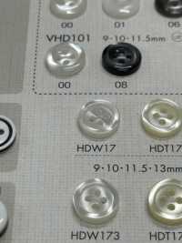 HDW17 DAIYA BUTTONS 耐衝撃HYPER DURABLE""シリーズ 貝調ポリエステルボタン"" 大阪プラスチック工業(DAIYA BUTTON) サブ画像