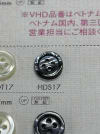 HDS17 DAIYA BUTTONS 耐衝撃HYPER DURABLE""シリーズ 貝調ポリエステルボタン"" 大阪プラスチック工業(DAIYA BUTTON) サブ画像