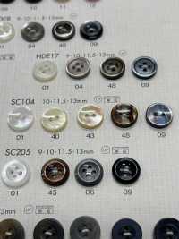 SC104 DAIYA BUTTONS 耐衝撃HYPER DURABLE""シリーズ 貝調ポリエステルボタン"" 大阪プラスチック工業(DAIYA BUTTON) サブ画像