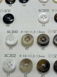 SC200 DAIYA BUTTONS 耐衝撃HYPER DURABLE""シリーズ 水牛調ポリエステルボタン"" 大阪プラスチック工業(DAIYA BUTTON) サブ画像