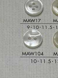 MAW104 DAIYA BUTTONS 貝調ポリエステルボタン 大阪プラスチック工業(DAIYA BUTTON) サブ画像