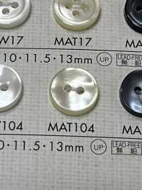 MAT104 DAIYA BUTTONS 貝調ポリエステルボタン 大阪プラスチック工業(DAIYA BUTTON) サブ画像