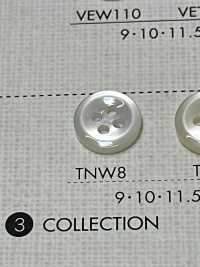 TNW8 DAIYA BUTTONS 耐熱貝調ポリエステルボタン 大阪プラスチック工業(DAIYA BUTTON) サブ画像