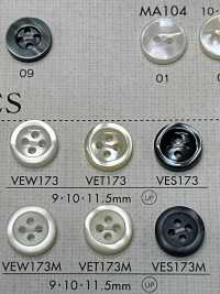 VES173 DAIYA BUTTONS 貝調ポリエステルボタン 大阪プラスチック工業(DAIYA BUTTON) サブ画像