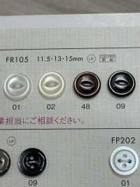 FR105 DAIYA BUTTONS 貝調ポリエステルボタン(猫目) 大阪プラスチック工業(DAIYA BUTTON) サブ画像