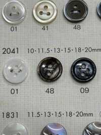 2041 DAIYA BUTTONS 貝調ポリエステルボタン 大阪プラスチック工業(DAIYA BUTTON) サブ画像