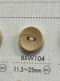 BXW104 天然素材 ウッド 2つ穴 ボタン 大阪プラスチック工業(DAIYA BUTTON) サブ画像