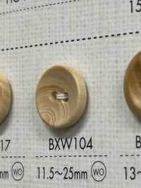 BXW104 天然素材 ウッド 2つ穴 ボタン 大阪プラスチック工業(DAIYA BUTTON) サブ画像