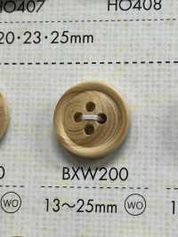 BXW200 天然素材 ウッド 4つ穴 ボタン 大阪プラスチック工業(DAIYA BUTTON) サブ画像