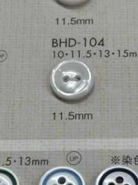 BHD104 DAIYA BUTTONS 耐衝撃 二ツ穴 RIVER SHELL調ポリエステルボタン 大阪プラスチック工業(DAIYA BUTTON) サブ画像