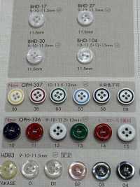 OPH337 DAIYA BUTTONS 耐衝撃 四ツ穴 ポリエステルボタン 大阪プラスチック工業(DAIYA BUTTON) サブ画像