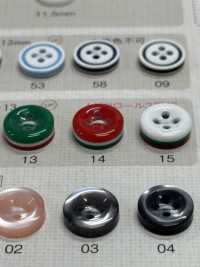 OPH336 DAIYA BUTTONS 耐衝撃 四ツ穴 ポリエステルボタン 大阪プラスチック工業(DAIYA BUTTON) サブ画像