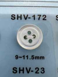 SHV172 4つ穴 フチあり 貝ボタン 大阪プラスチック工業(DAIYA BUTTON) サブ画像