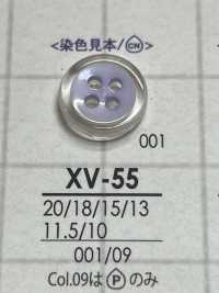 XV55 ポリエステル樹脂製 表穴4つ穴ボタン アイリス サブ画像