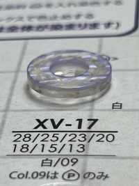 XV17 ポリエステル樹脂製 表穴2つ穴ボタン アイリス サブ画像