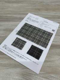 OA42300 LINEN TOP crossing check[生地] 小原屋繊維 サブ画像