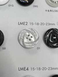 LME2 ポリエステル樹脂製 4つ穴ボタン 大阪プラスチック工業(DAIYA BUTTON) サブ画像